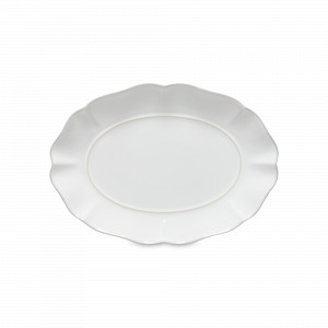 Блюдо овальное White, 29.7 х 21 см, керамика, белый, серия Rosa, COSTA NOVA, Португалия, Блюда сервировочные, менажницы