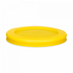 Крышка для контейнера круглая, 10.2 см, полипропилен, желтый, SMART SOLUTIONS, Россия, Полезные мелочи