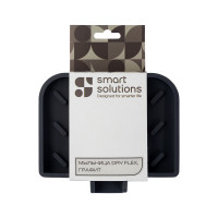 Мыльница , 12.5 х 11 см, силикон, графит, серия Dry Flex, SMART SOLUTIONS, Китай_00822870059310219166.jpg