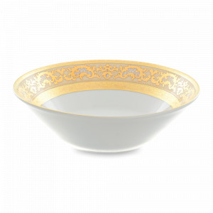 Соусник Creme Gold, 500 мл, фарфор, белый, золотой, серия Constanza Alena, FALKENPORZELLAN, Германия, Белые соусники