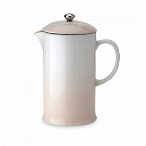Френч - пресс , 0.8 л, керамика, цвет: меренга, серия Meringue, LE CREUSET, Франция, Скидка -15% на Le Creuset