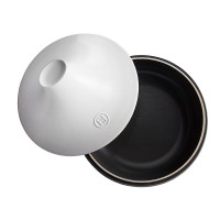 Керамический тажин, 4 л,33 х 33 х 23 см, черный/белый, серия Delight, EMILE HENRY, Франция_00796630046530274612.jpg