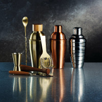 Шейкер , 500 мл, нержавеющая сталь, золотистый, серия Bar Craft, KITCHEN CRAFT, Великобритания_00806130051429782356.jpg