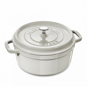 Кокот круглый, 5,2 л, 26 см, чугун, цвет: белый трюфель, серия La Cocotte, STAUB, Франция, STAUB (Франция)