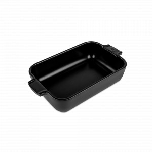 Форма для запекания прямоугольная, 25 х 15.5 см, 1.4 л, керамика, черный, серия Satin Black, PEUGEOT CERAMIC, Франция, PEUGEOT CERAMIC (Франция)