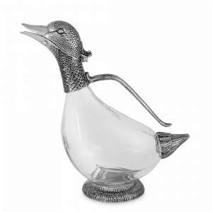 Декантер с крышкой Утка, 750 мл, стекло, нержавеющая сталь, прозрачный, серия Event, ANNA LAFARG, Китай, Кувшины