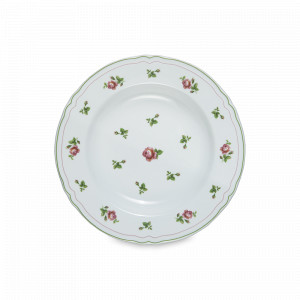 Тарелка закусочная Roses, 23 см, фарфор, белый, декор, серия Neos Anthiros, LE COQ, Италия, Тарелки закусочные фарфоровые