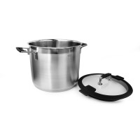 Кастрюля высокая с крышкой, диаметр 24 см, материал: нержавеющая сталь 18/10, серия Silence PRO, ROESLE, Германия_00805400043416053013.jpg