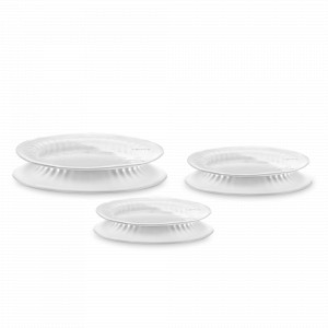 Набор эластичных силиконовых крышек, 3 предмета, прозрачный, серия Reuse &amp; Reduce, LEKUE, Испания, Полезные мелочи