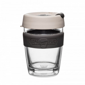 Кружка дорожная Longplay Brew M, закаленное стекло, пластик, 340 мл, серия Milk, KEEPCUP, Австралия, KEEPCUP (Австралия)