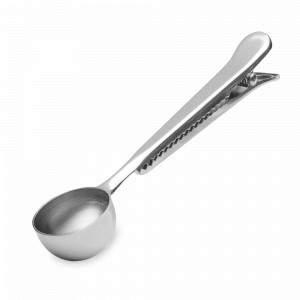 Ложка для кофе с зажимом, 18 см, нержавеющая сталь, стальной, серия La Cafetiere, KITCHEN CRAFT, Великобритания, Kitchen Craft La Cafetiere
