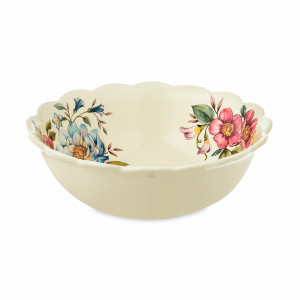 Салатник, 26 см, керамика, белый, декор, серия Petali Di Primavera, NUOVA CER, Италия, NUOVA CER (Италия)