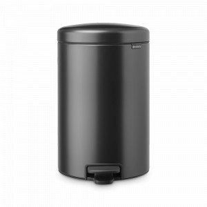 Контейнер для мусора с педалью, 20 л, нержавеющая сталь, графит, серия NewIcon, BRABANTIA, Бельгия, BRABANTIA (Бельгия)