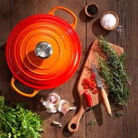 Кастрюля , 3,3 л, 22 см, чугун, оранжевый, серия Flame, LE CREUSET, Франция_00797520052901856579.jpg