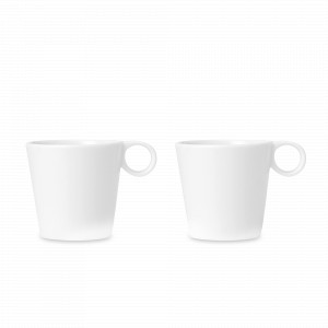 Набор из 2 кружек, 200 мл, фарфор, белый, серия Jaimi, VIVA Scandinavia, Дания, Кружки фарфоровые