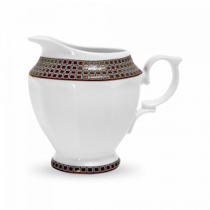 Молочник , 209 мл, фарфор, белый, золотой, серия Soren Gold, WALLENDORFER, Германия, Сливочники