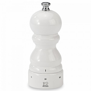 Деревянная мельница для перца 12 см, белая лакированная, серия Paris Laque Blanc, PEUGEOT, Франция, PEUGEOT (Франция)