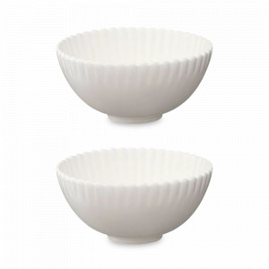 Набор из 2 салатников, 750 мл, фарфор, белый, серия Kitchen Spirit, TKANO, Россия, Наборы тарелок для кухни