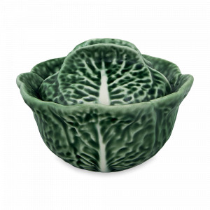 Чаша суповая с крышкой «Капуста», 400 мл, керамика, зеленый, серия Капуста, Bordallo Pinheiro, Португалия, BORDALLO PINHEIRO (Португалия)