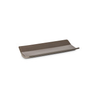 Блюдо прямоугольное Shoreline grey, 20 х 9.8 см, керамика, серый, серия Coastland, COSTA NOVA, Португалия