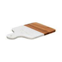 Доска сервировочная, 21.5 х 33.5 см, белый мрамор, дерево, серия Marm, LIBERTY JONES, Россия_00813870041613417079.jpg