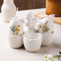 Подставка для 6-ти яйц, керамика, белый, декор, серия Цыпленок, DECOR DE TABLE, Россия_00818670049524375800.jpg
