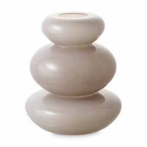 Ваза Riverstone, 20 см, стекло, жемчужно-серая, BERGENSON BJORN, Великобритания, BERGENSON BJORN (Великобритания)