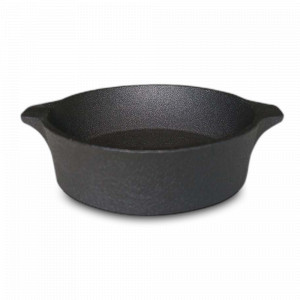 Блюдо круглое с ручками Black, 22 см, каменная керамика, черный, серия Rock, ROOMERS TABLEWARE, Нидерланды, ROOMERS TABLEWARE (Нидерланды)