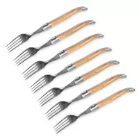 Набор из 6-ти вилок, 12 см, деревянная рукоять, серия Laguiole Tradition, TARRERIAS BONJEAN, Франция, 