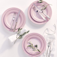 Тарелка десертная, 22 см, каменная керамика, розовый, серия Shell Pink, LE CREUSET, Франция_00823640062894979115.jpg