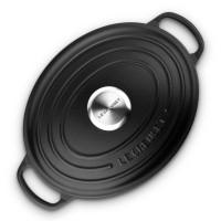 Чугунная эмалированная утятница овальная, 4,7 л, 29 см, черный, LE CREUSET, Франция_00797810040557323880.jpg