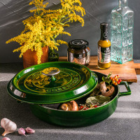 Сотейник с крышкой, 3,5 л, 28 см, чугун, зеленый, LAVA, Турция_00810220063245083846.jpg