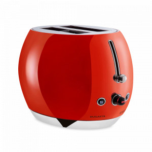 Тостер двухслотовый, нержавеющая сталь, пластик, красный, серия Romeo, BUGATTI, Италия, BUGATTI (Италия)
