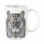 Кружка Тигр, 500 мл, фарфор, белый, декор, серия Wild, ANNA LAFARG, Китай