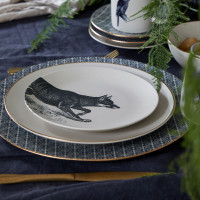 Тарелка закусочная Fauna, 21.6 см, керамика, белый, декор, серия Elements, COSTA NOVA, Португалия_00818100067610936215.jpg