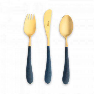 Набор детских столовых приборов, 3 предмета, нержавеющая сталь 18/10, серия Alice, CUTIPOL, Португалия, Детские наборы CUTIPOL