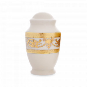 Солонка Cream Gold, 6 см, фарфор, белый, золотой, серия Constanza Imperial, FALKENPORZELLAN, Германия, Солонки и перечницы