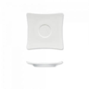 Блюдце кофейное, 11,8 х 11,8 см, белый, серия Pleasure, BAUSCHER, Германия, Кофейные пары