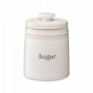 Банка для сахара, 820 мл, фарфор, белый, серия Kitchen Spirit, TKANO, Россия, TKANO (Россия)