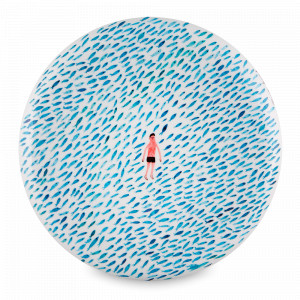 Тарелка декоративная круглая Marion Barraud, 28,5 см, фарфор, декор, серия Ilustradores Internacionais, VISTA ALEGRE, Португалия, Тарелки декоративные премиум