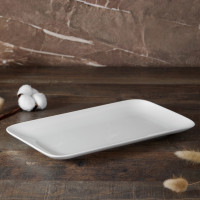 Блюдо прямоугольное, 31 х 18.5 см, костяной фарфор, белый, серия Плиссе, DECOR DE TABLE, Россия_00818670058929228065.jpg