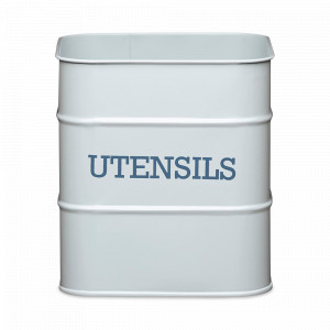 Емкость для кухонных принадлежностей, 16 х 15 см, металл, серый, серия Living Nostalgia, KITCHEN CRAFT, Великобритания, Kitchen Craft Living Nostalgia