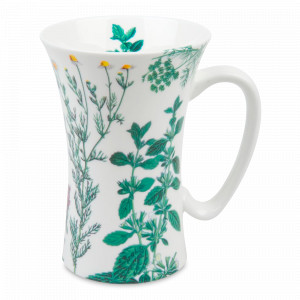 Кружка «Мой любимый чай с травами», 630 мл, костяной фарфор, белый, KOENITZ, Германия, Большие кружки