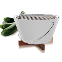 Гриль настольный, материал: фарфор, нержавеющая сталь, бамбук, размер: 30,5 х 19 х 31 см, цвет: белый, EVA SOLO, Дания_00785890060262432761.jpg