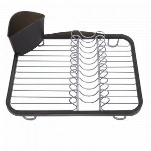 Пластиковая сушилка для посуды Sinkin, материал: пластик, нержавеющая сталь, размер: 13 х 35,5 х 27,3 см, цвет: серый, никель, UMBRA, Канада, UMBRA (Канада)