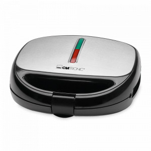 Сэндвичница, пластик, черный, CLATRONIC, Германия, Вафельницы