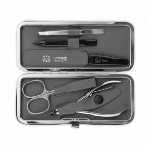 Набор маникюрный в кожаном футляре, 5 предметов, YES, Германия, Домашний маникюрный набор