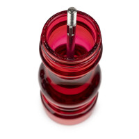 Набор мельниц для соли и перца, 18 см, прозрачный красный акрил, серия Podium, PEUGEOT, Франция_00821670063057271354.jpg