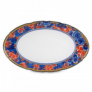 Блюдо сервировочное овальное, 34 х 20 см, фарфор, декор, серия Cannaregio, VISTA ALEGRE, Португалия, Блюда из фарфора