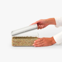 Контейнер модульный для продуктов, 1.5 л, 22 х 11 х 10.5 см, пластик, светло-серый, серия Tasty+, BRABANTIA, Бельгия_00817010067512692550.jpg